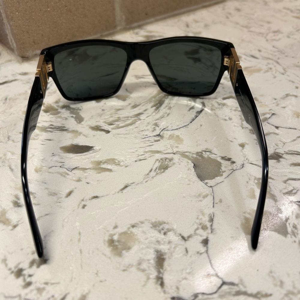 Versace Black Sunglasses with Gold Detail - Picture 4 of 6